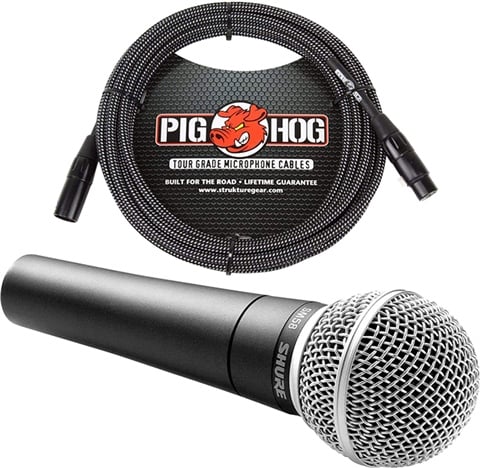 Shure SM58 Dynamic Vocal Microphone + Cable (XLR), B - CeX